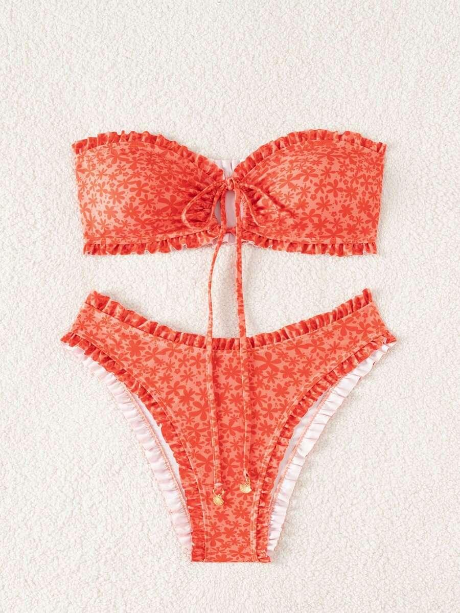 SHEIN DWUCZĘŚCIOWY STRÓJ KĄPIELOWY S09__XL
