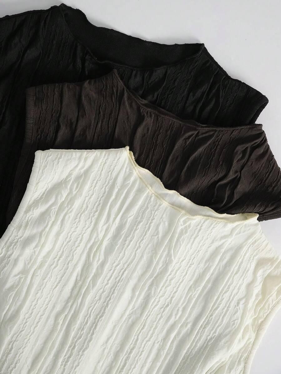 SHEIN CZARNY TOP BEZ RĘKAWÓW S06__S