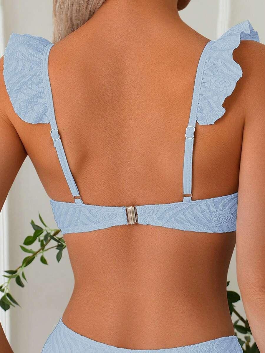 SHEIN NIEBIESKI DWUCZĘŚCIOWY STRÓJ KĄPIELOWY S06__XL