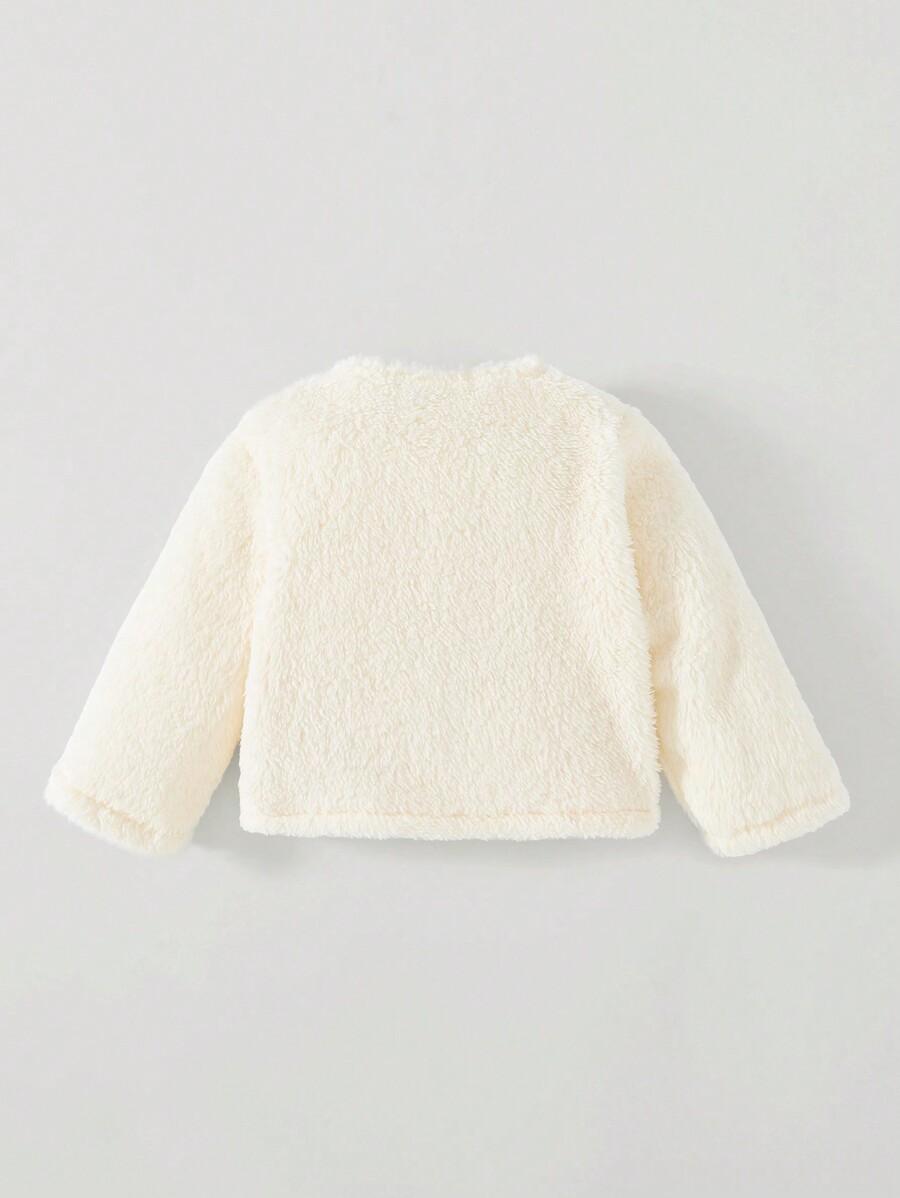 SHEIN KREMOWA KURTKA MIŚ S06__80/86