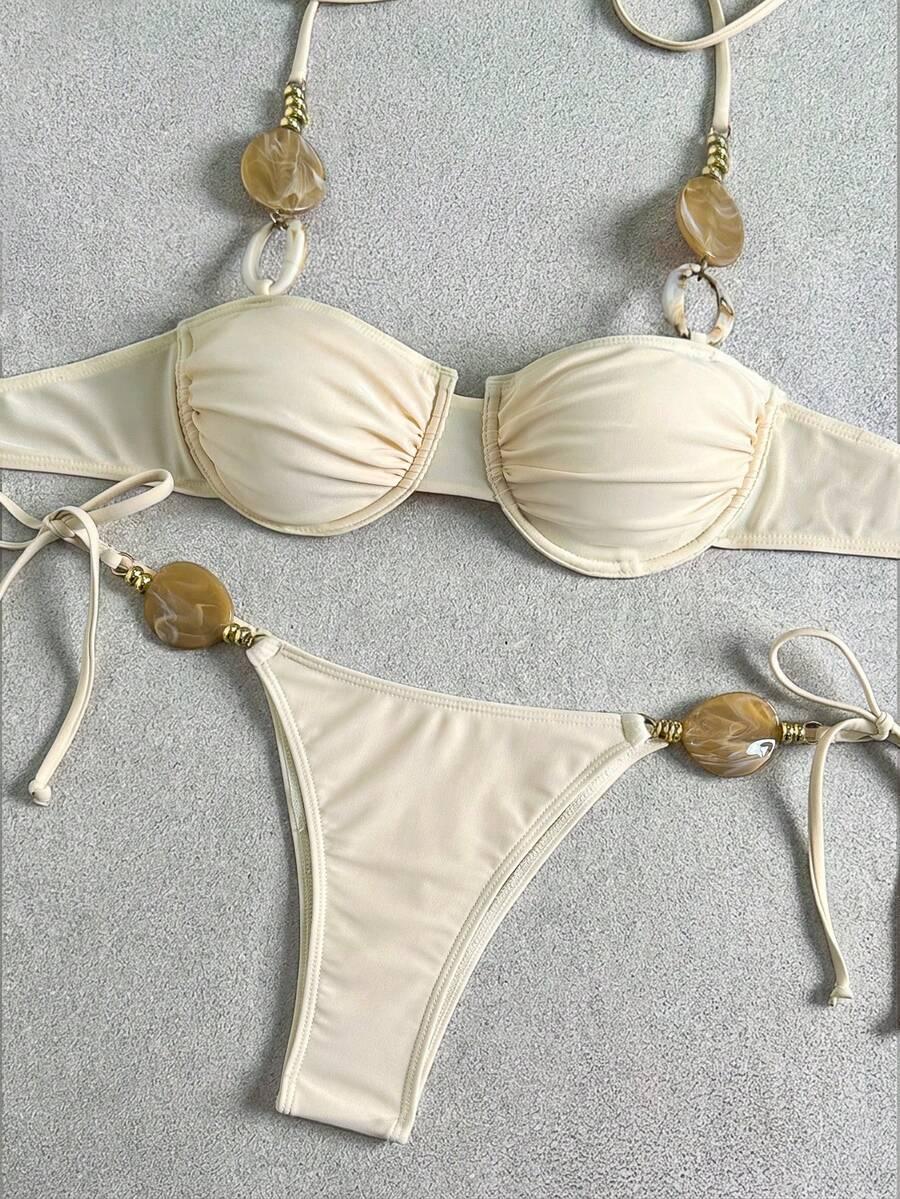SHEIN DWUCZĘŚCIOWY STRÓJ KĄPIELOWY S09__M