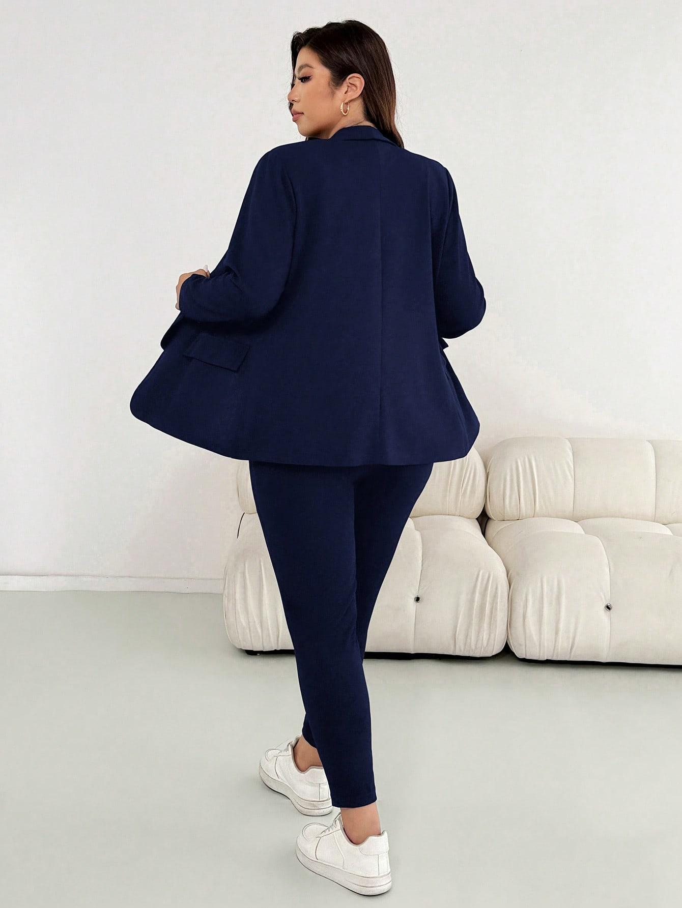 SHEIN KOMPLET MARYNARKA SPODNIE S06__52