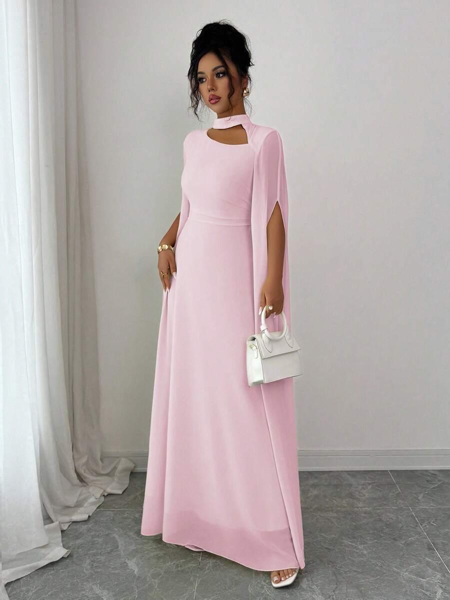 SHEIN RÓŻOWA MAXI SUKIENKA S06__M