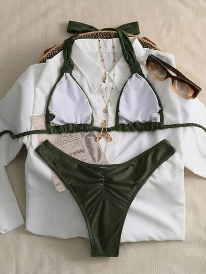SHEIN DWUCZĘŚCIOWY STRÓJ KĄPIELOWY S09__XL