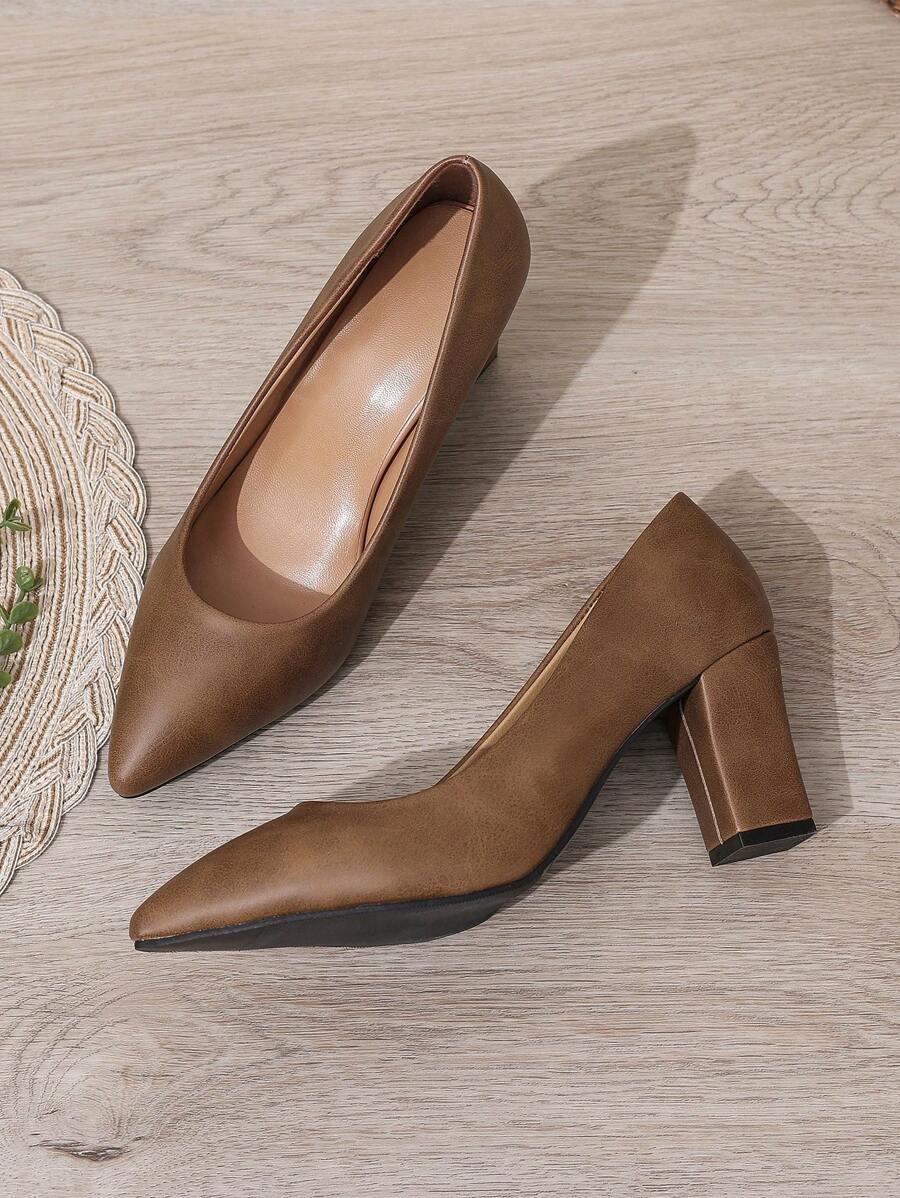 SHEIN BRĄZOWE CZÓŁENKA OBCAS S06__39