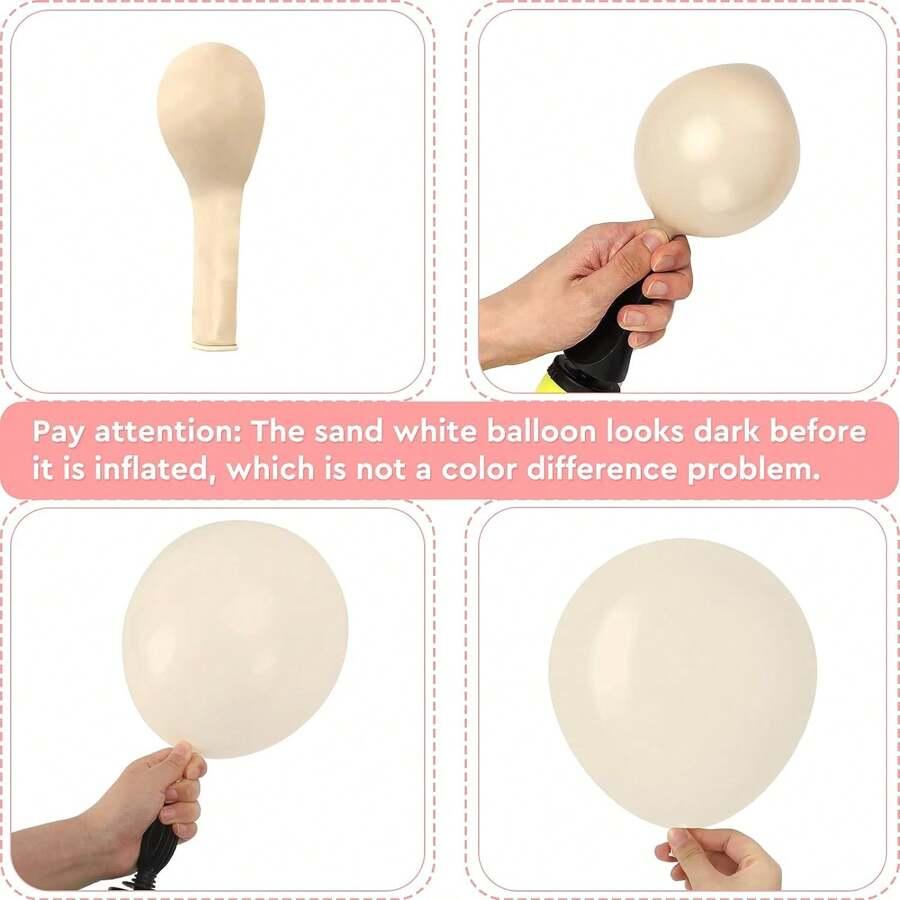 SHEIN BEŻOWE BALONY 87SZT S07