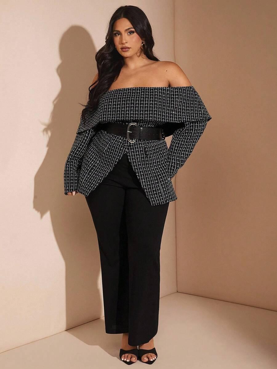 SHEIN CZARNA MARYNARKA WZÓR S06__48