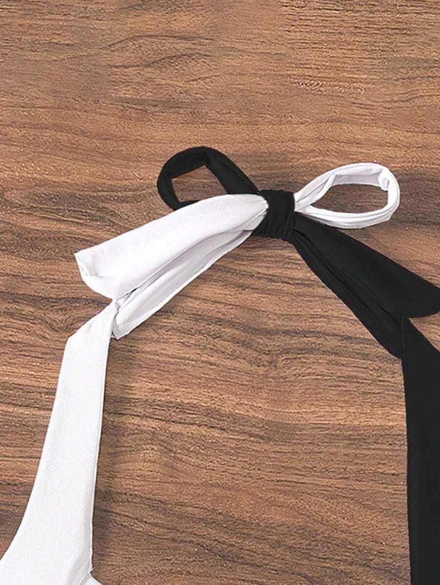 SHEIN GÓRA OD BIKINI KONTRAST S09__M