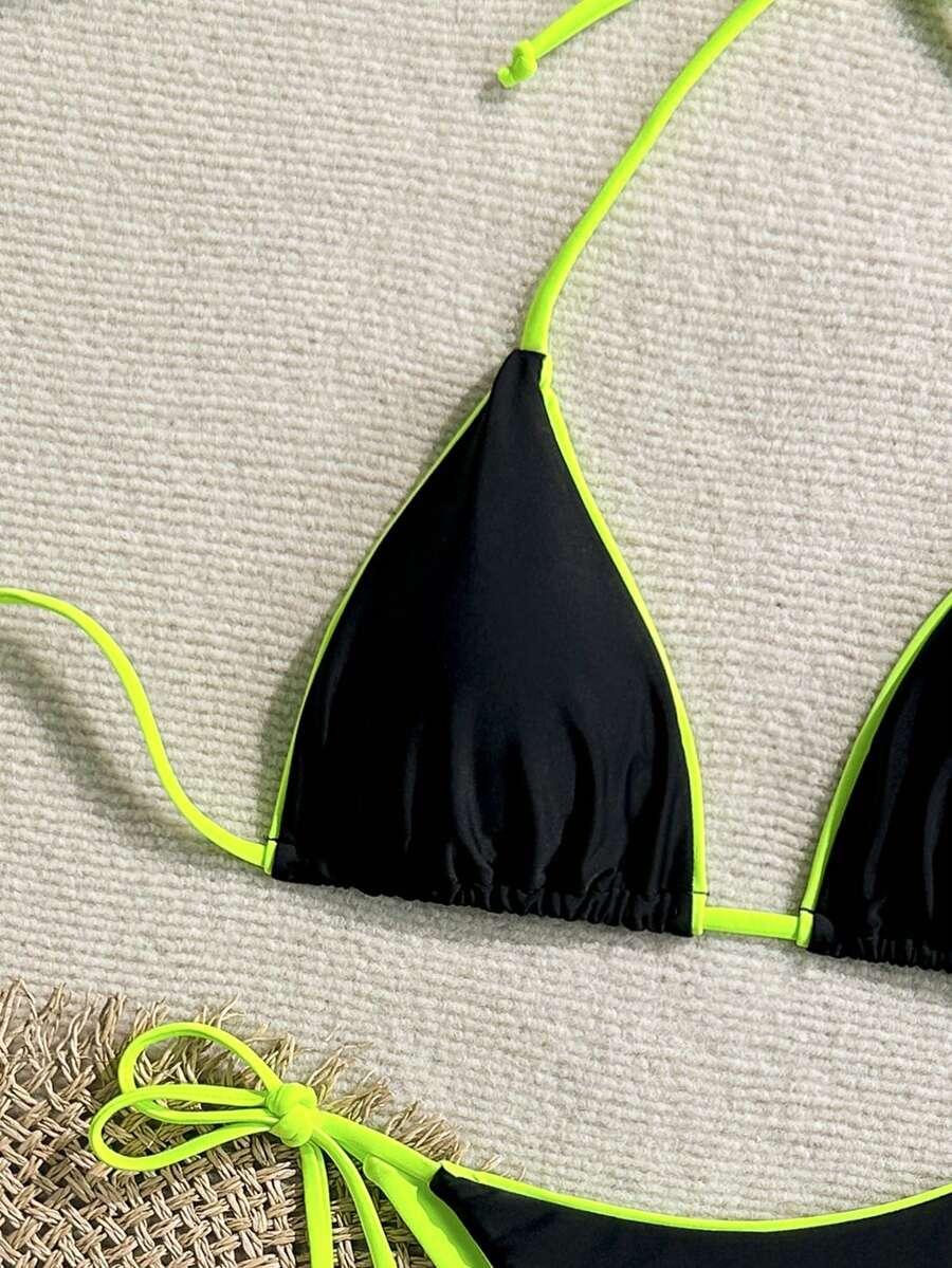 SHEIN DWUCZĘŚCIOWY STRÓJ KĄPIELOWY S09__L
