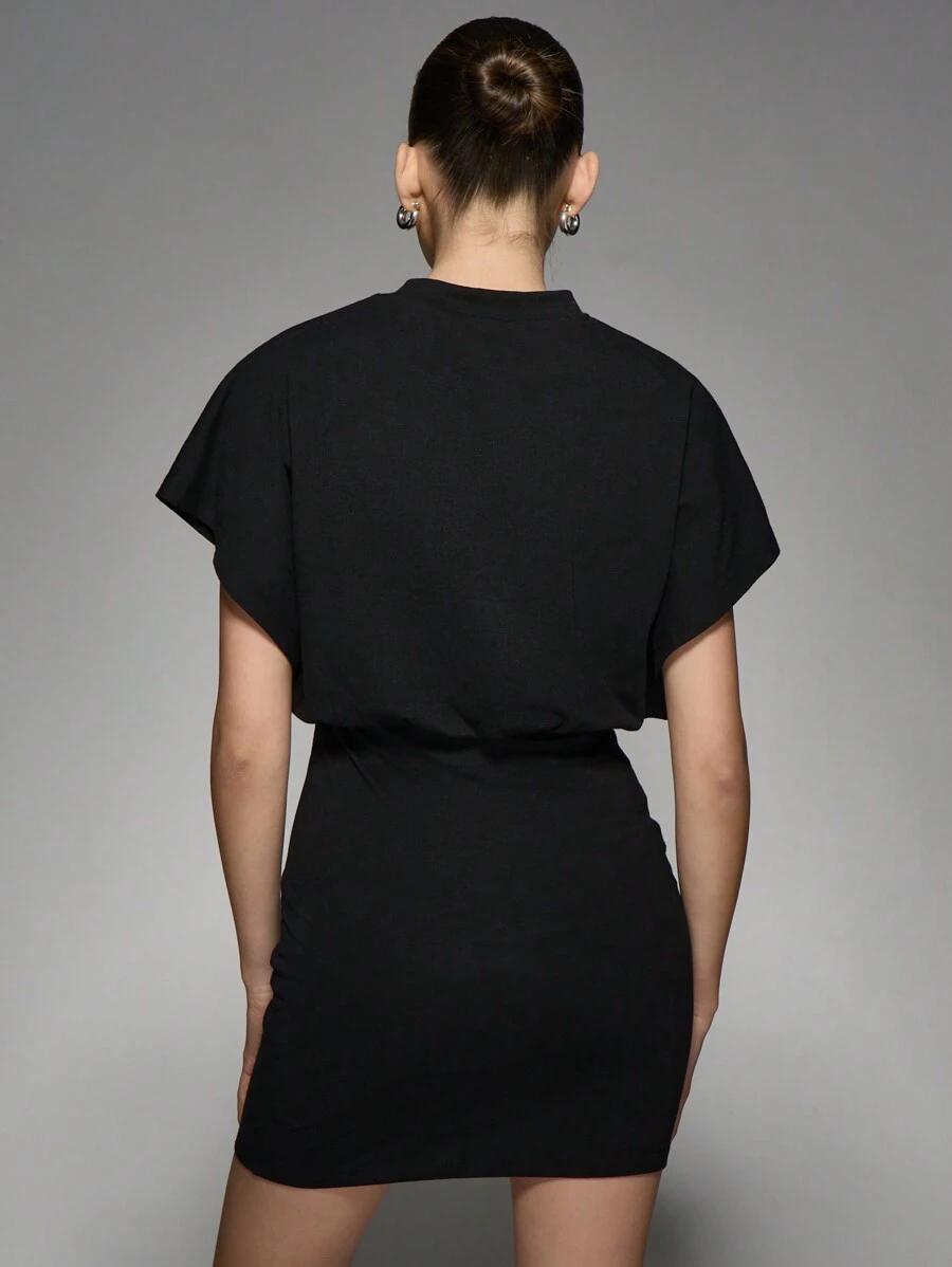 SHEIN CZARNA MINI SUKIENKA S06__M