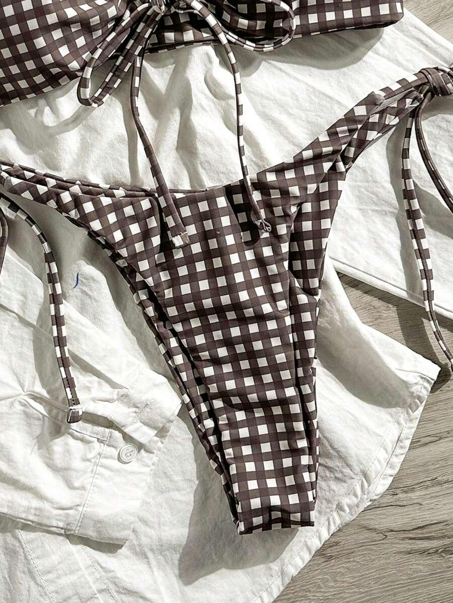 SHEIN DWUCZĘŚCIOWY STRÓJ KĄPIELOWY S09__L