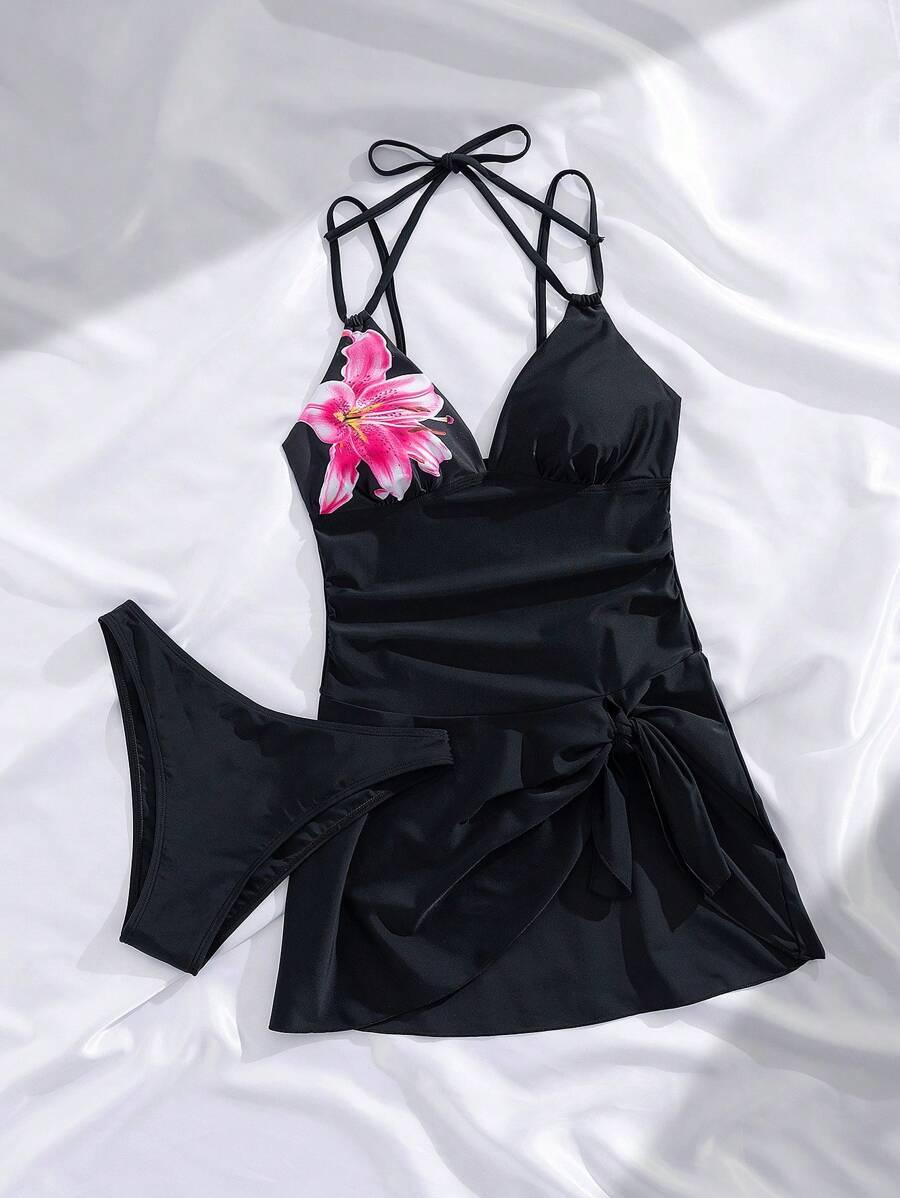 SHEIN DWUCZĘŚCIOWY STRÓJ KĄPIELOWY S09__XL