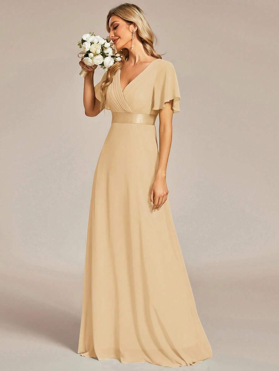 EVERPRETTY BEŻOWA MAXI SUKIENKA S06__XXL