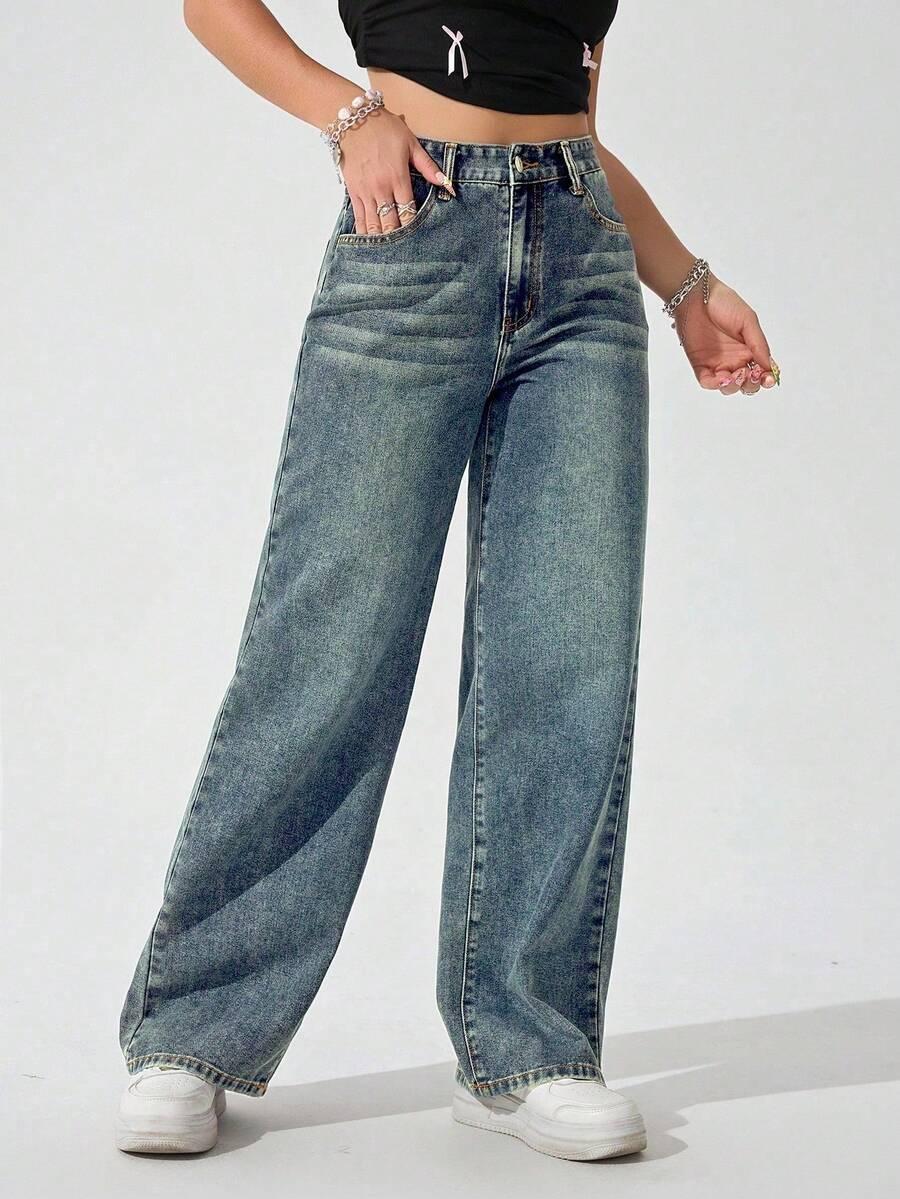 INAWLY NIEBIESKIE SPODNIE JEANS S06__S