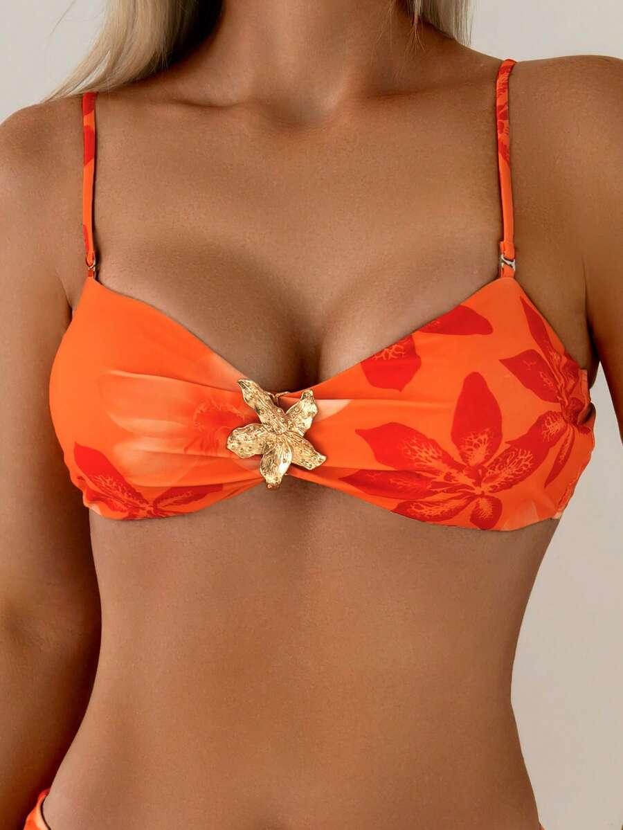 SHEIN DWUCZĘŚCIOWY STRÓJ KĄPIELOWY SPÓDNICA KOMPLET S09__L