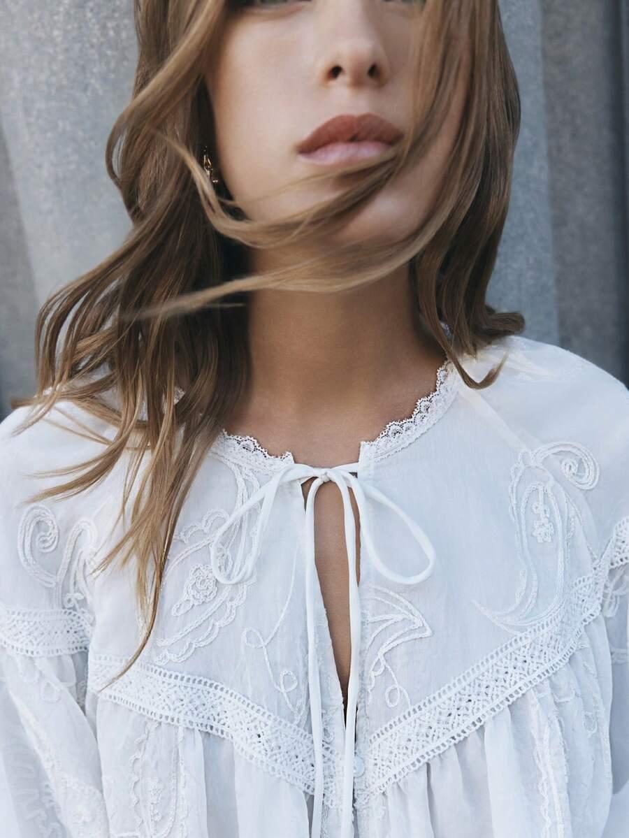 SHEIN BIAŁA BLUZKA DŁUGI RĘKAW S06__XL