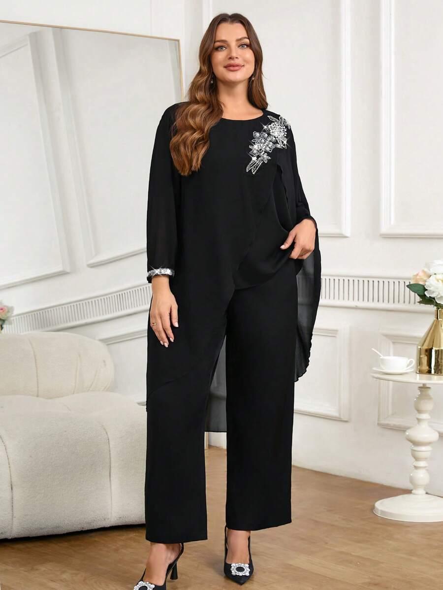 SHEIN KOMPLET SPODNIE BLUZKA S06__48