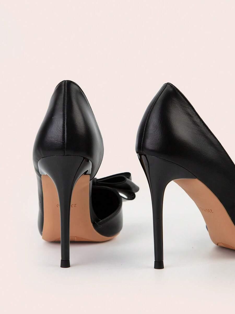 SHEIN CZARNE CZÓŁENKA KOKARDA S06__36,5