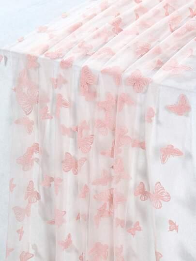 SHEIN RÓŻOWY BIEŻNIK NA STÓŁ S07__75X180CM