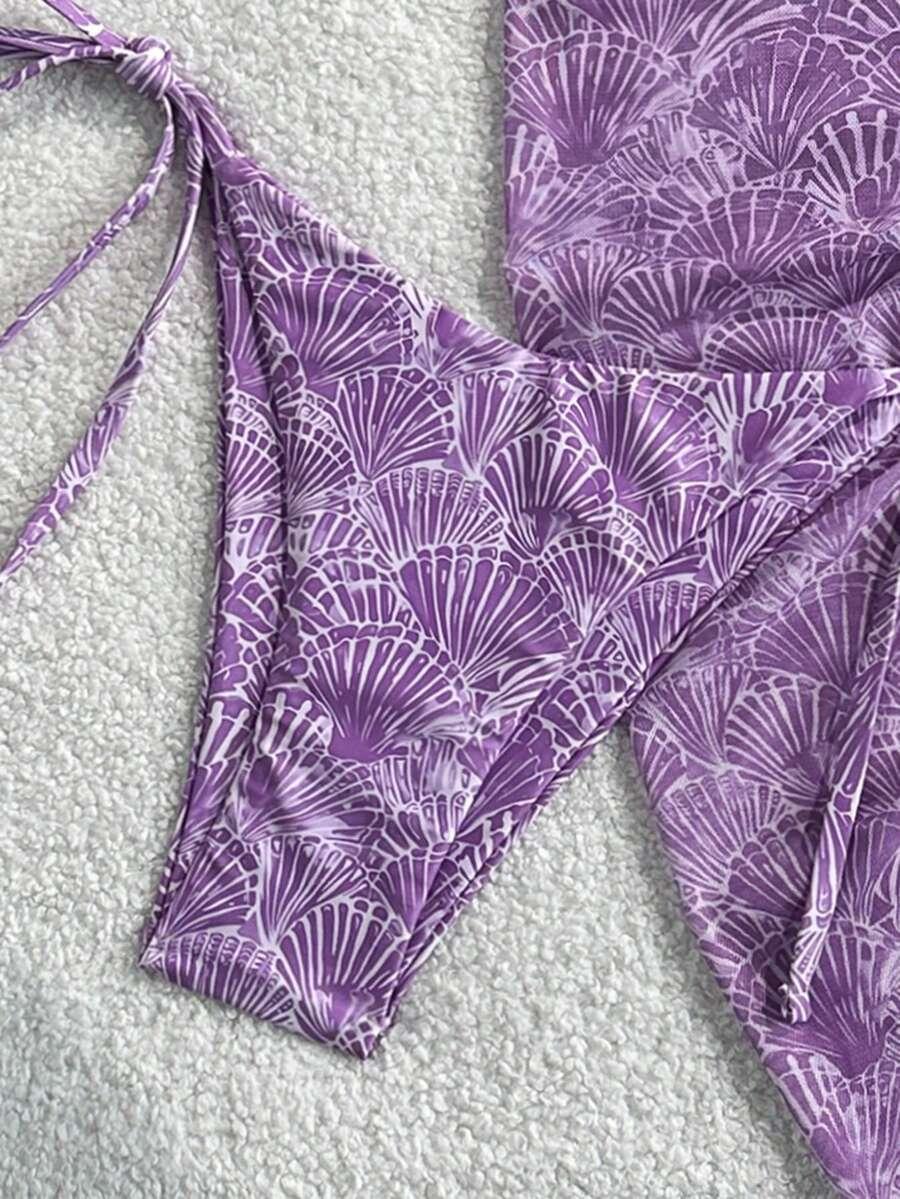 SWIM MOD DWUCZĘŚCIOWY STRÓJ KĄPIELOWY SARONG KOMPLET WZÓR S09__M