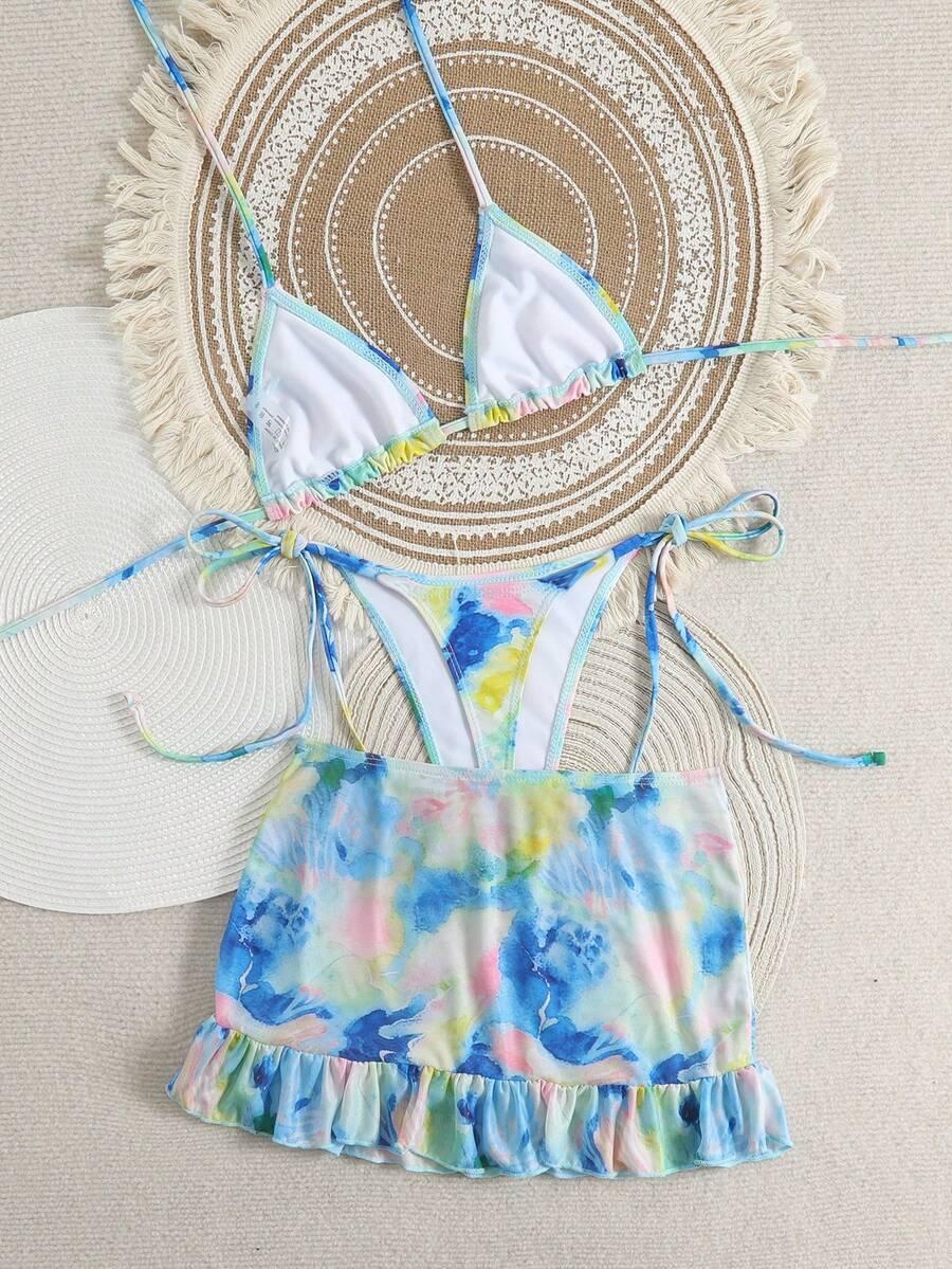 SWIM SXY DWUCZĘŚCIOWY STRÓJ KĄPIELOWY SPÓDNICA KOMPLET PK01__M