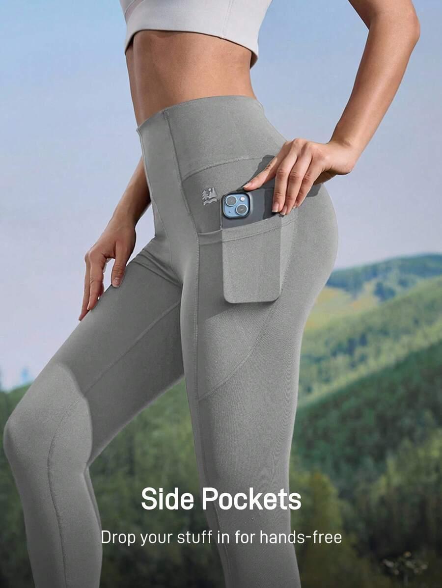 IN MY NATURE SZARE SPORTOWE LEGGINSY S06__M
