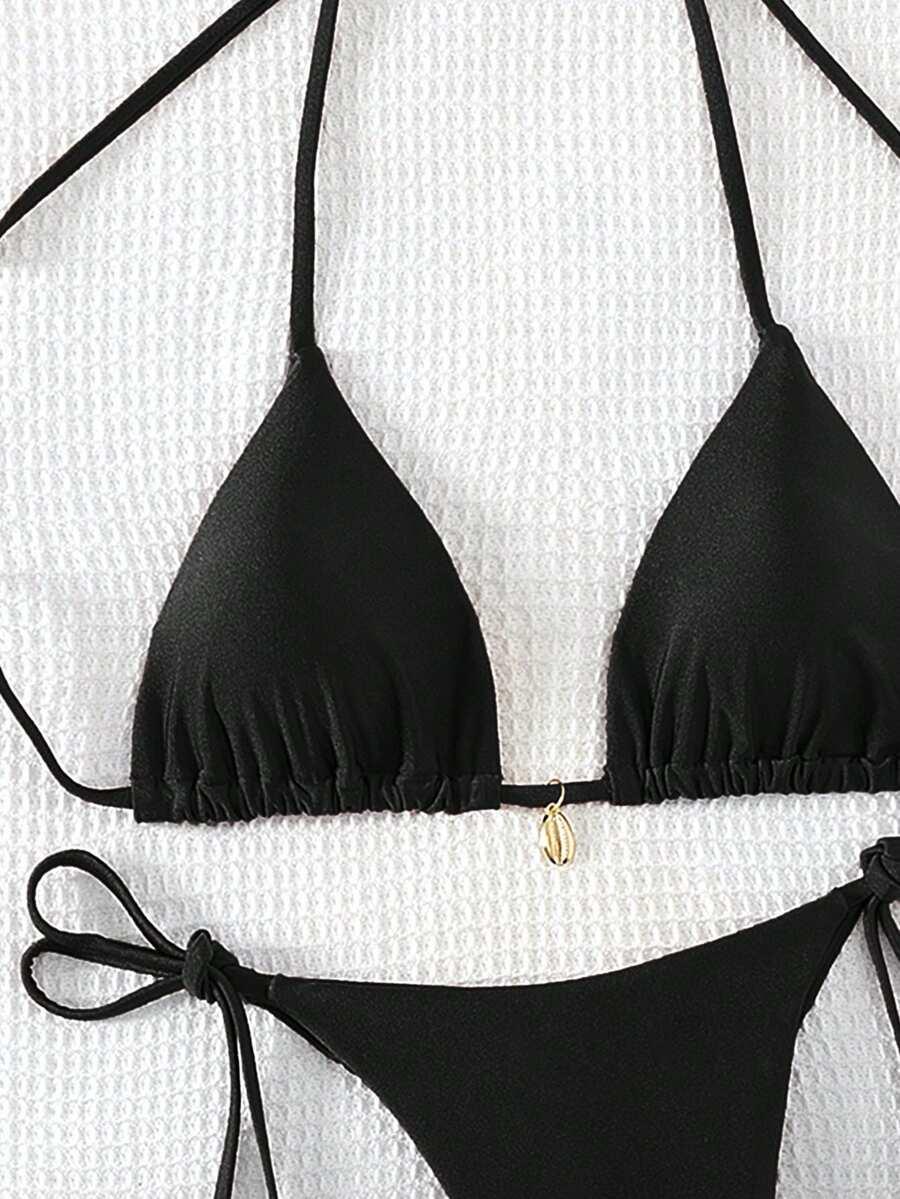 SWIM BASICS CZARNY DWUCZĘŚCIOWY STRÓJ KĄPIELOWY S09__M