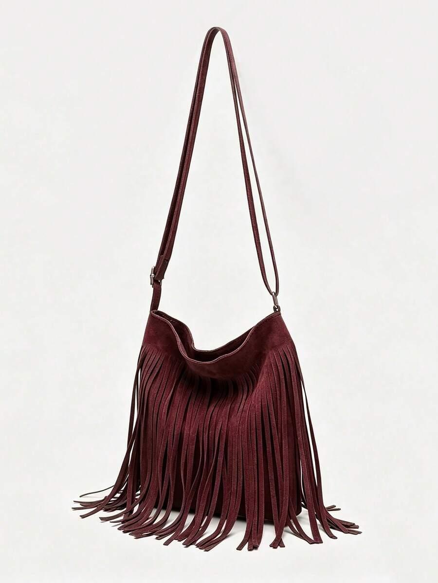 SHEIN CZERWONA TOREBKA NA RAMIĘ S07__18X2X21CM