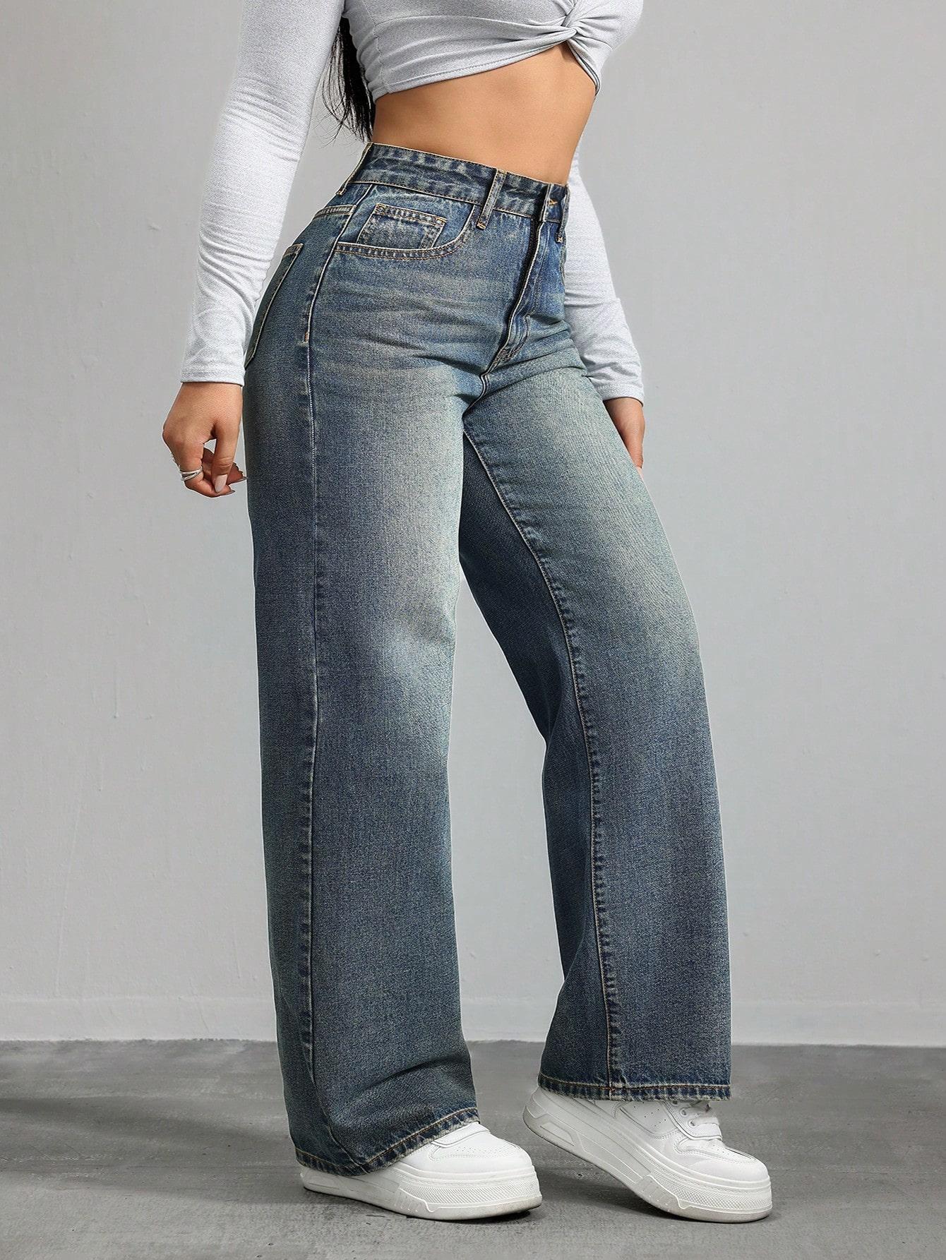 SHEIN NIEBIESKIE SPODNIE JEANS S06__46