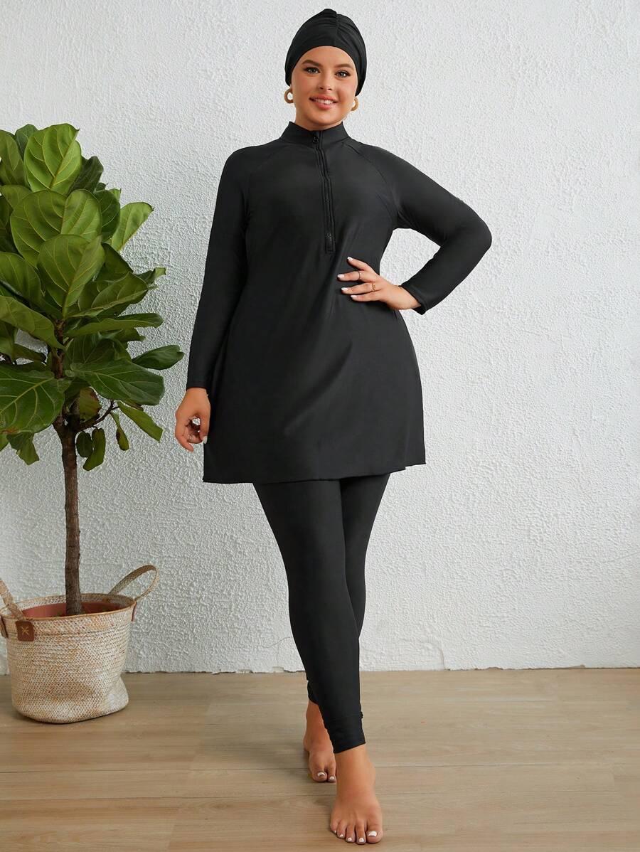 SWIM MULVARI DWUCZĘŚCIOWY STRÓJ KĄPIELOWY BURKINI BLUZKA LEGGINSY PK01__XXL