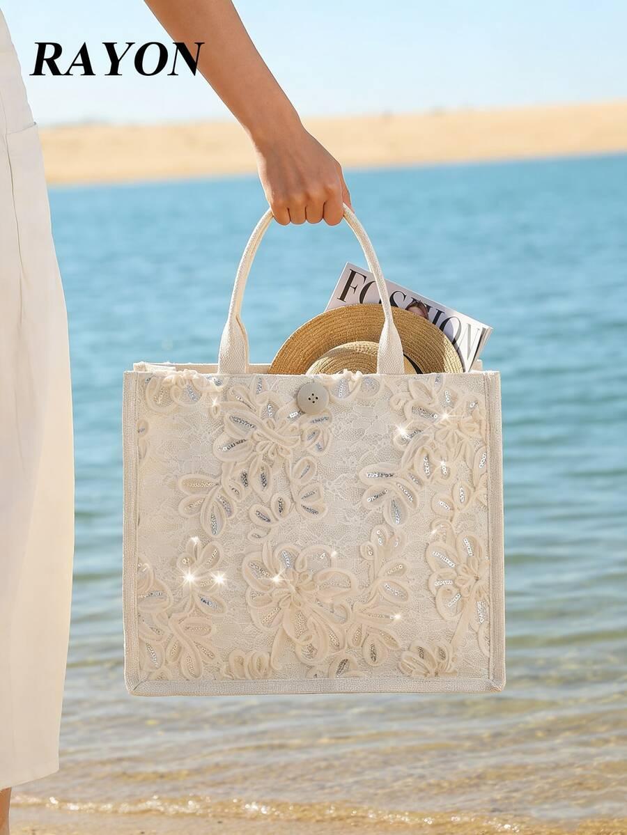 SHEIN KREMOWA TOREBKA NA RAMIĘ S07__33X28
