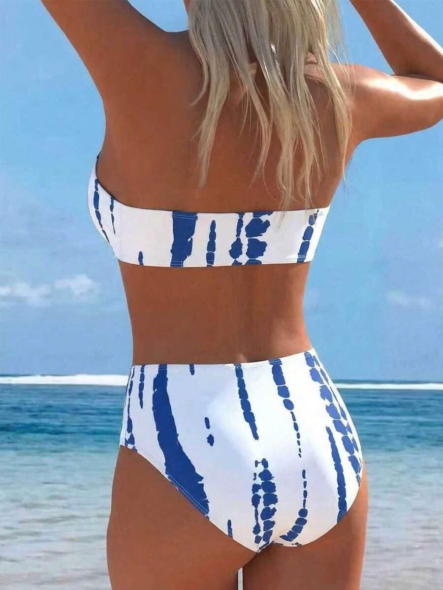 SHEIN DWUCZĘŚCIOWY STRÓJ KĄPIELOWY S09__L