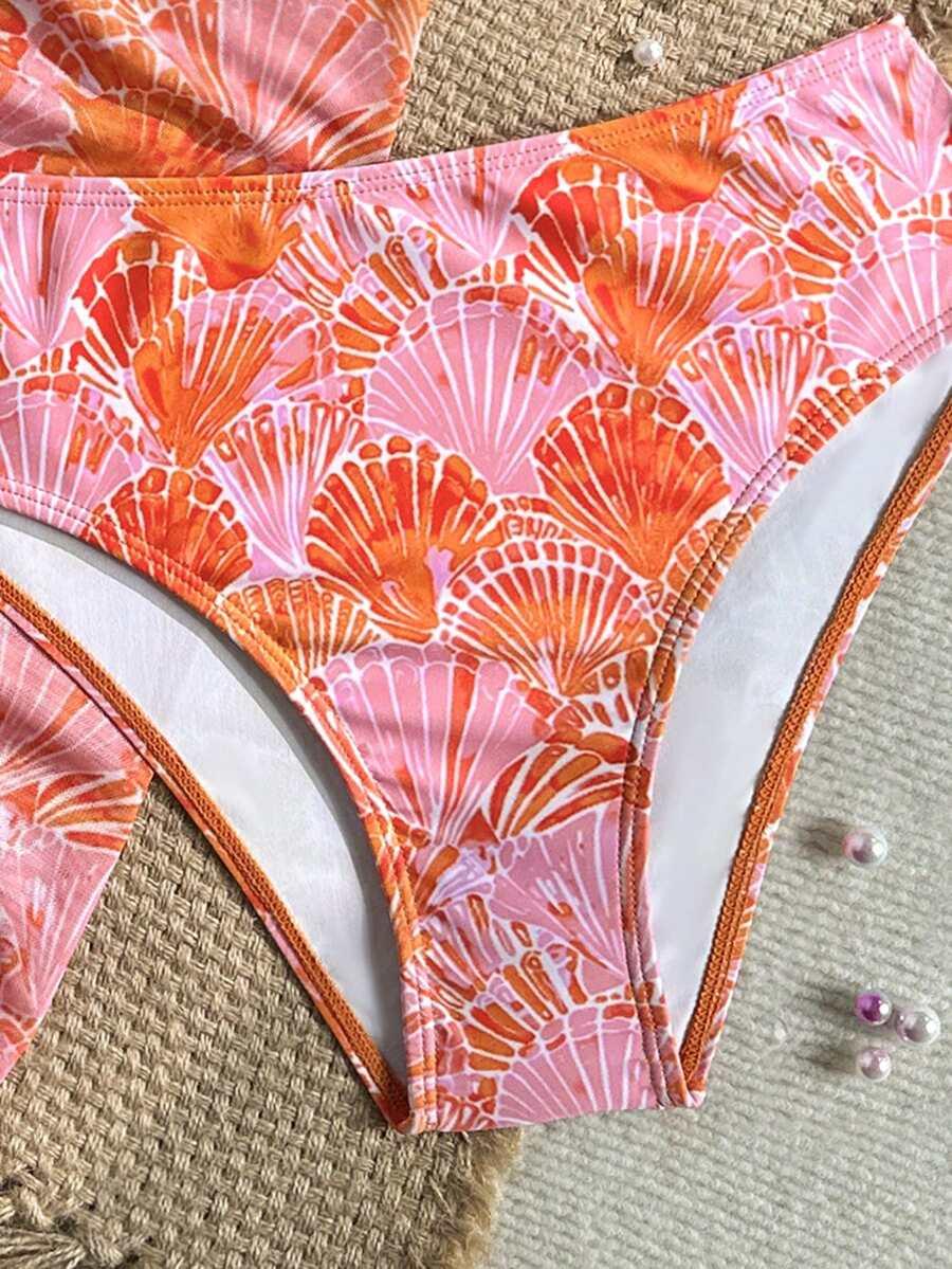SHEIN TRZYCZĘŚCIOWY STRÓJ KĄPIELOWY KOMPLET S09__162-166CM
