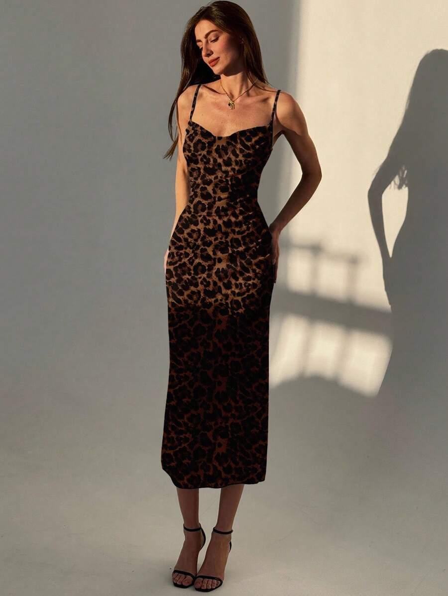 ALORUH SUKIENKA BEZ RĘKAWÓW ANIMAL PRINT S06__M