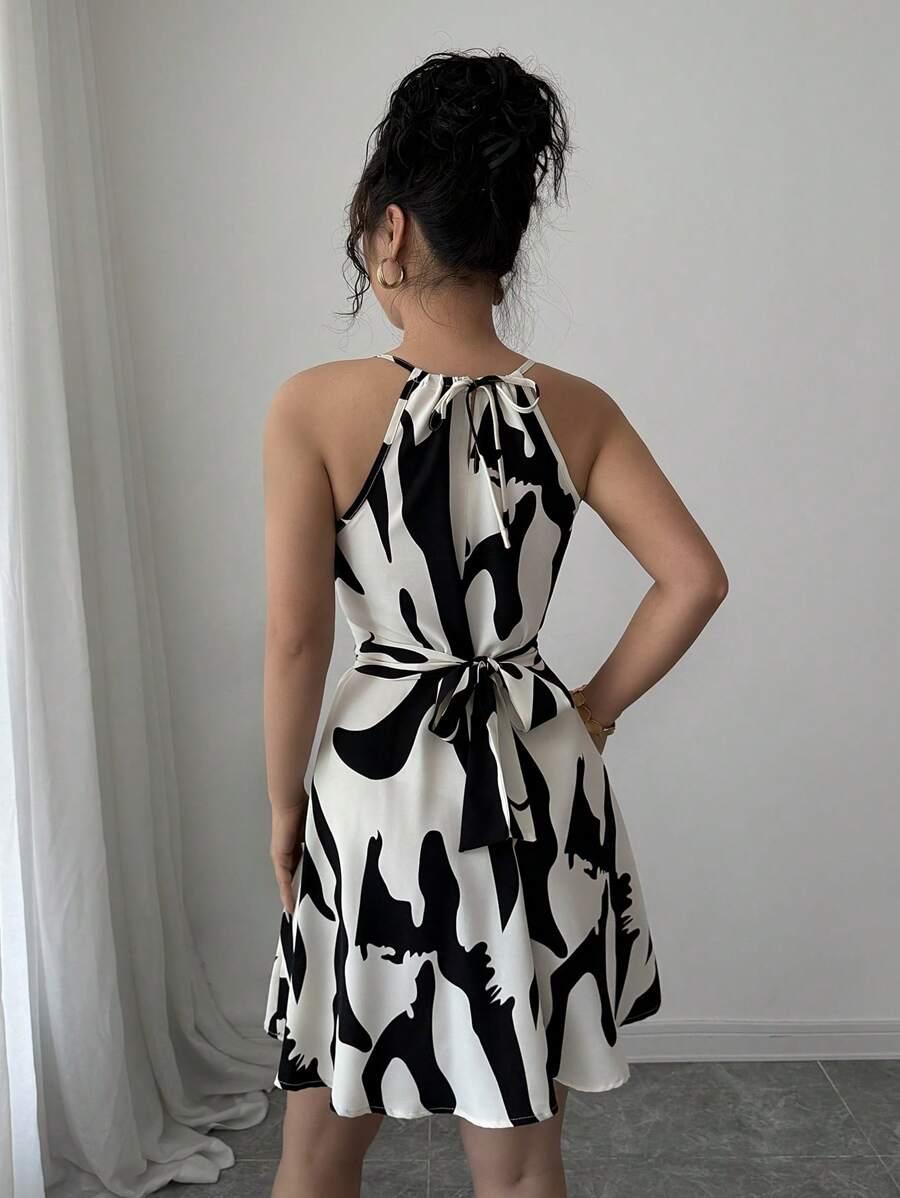 SHEIN MINI SUKIENKA KONTRAST S06__S
