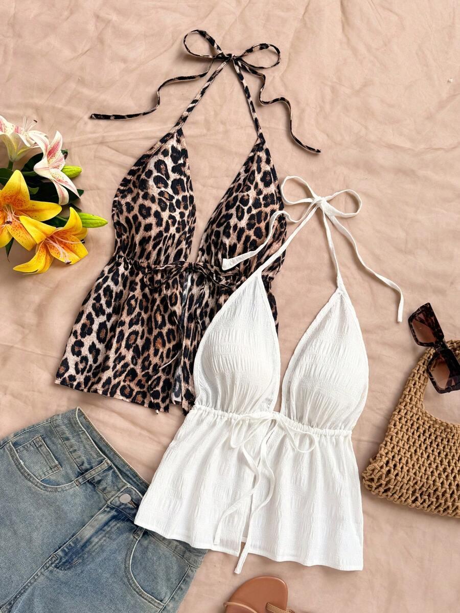 SHEIN TOP NA RAMIĄCZKACH 2-PACK S06__S