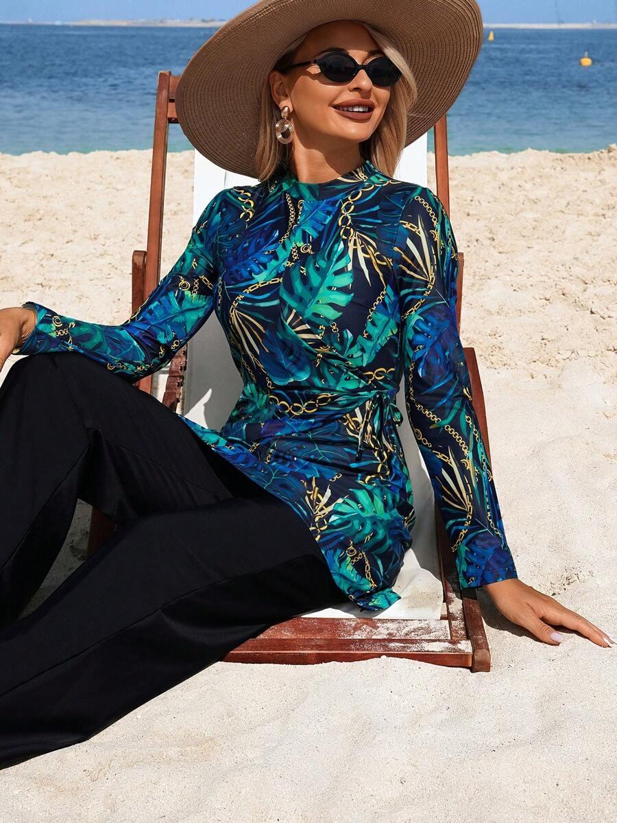 SWIM MULVARI DWUCZĘŚCIOWY STRÓJ KĄPIELOWY BURKINI PRINT S09__M