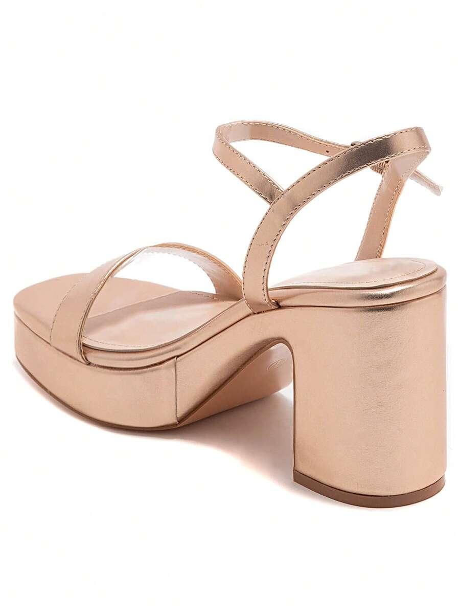 SHEIN ZŁOTE SANDAŁY OBCAS S06__40