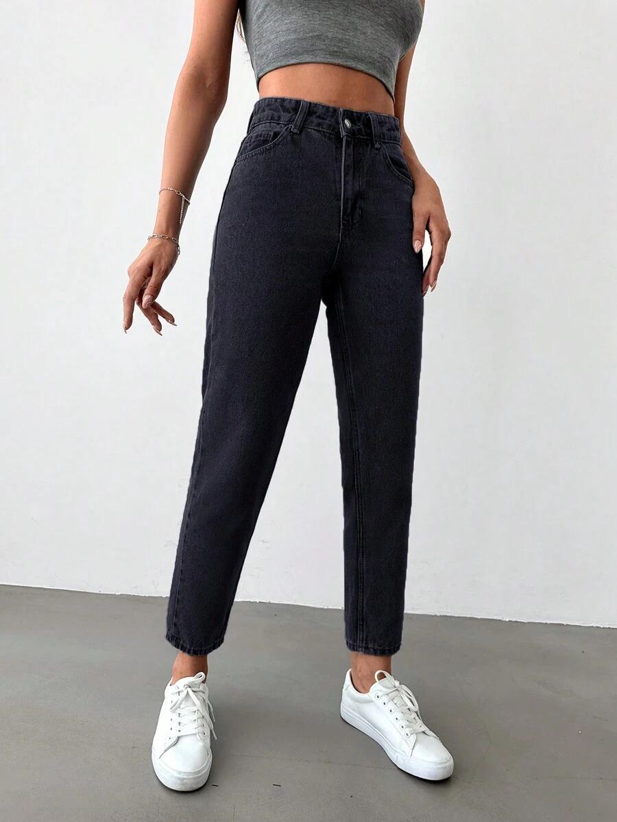 SHEIN CZARNE SPODNIE JEANS S06__M