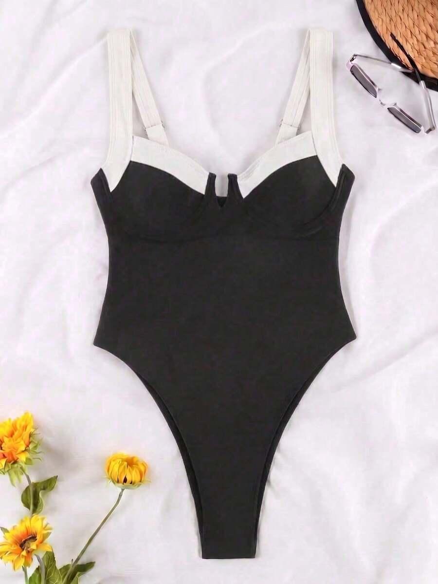 SHEIN JEDNOCZĘŚCIOWY STRÓJ KĄPIELOWY S09__XL