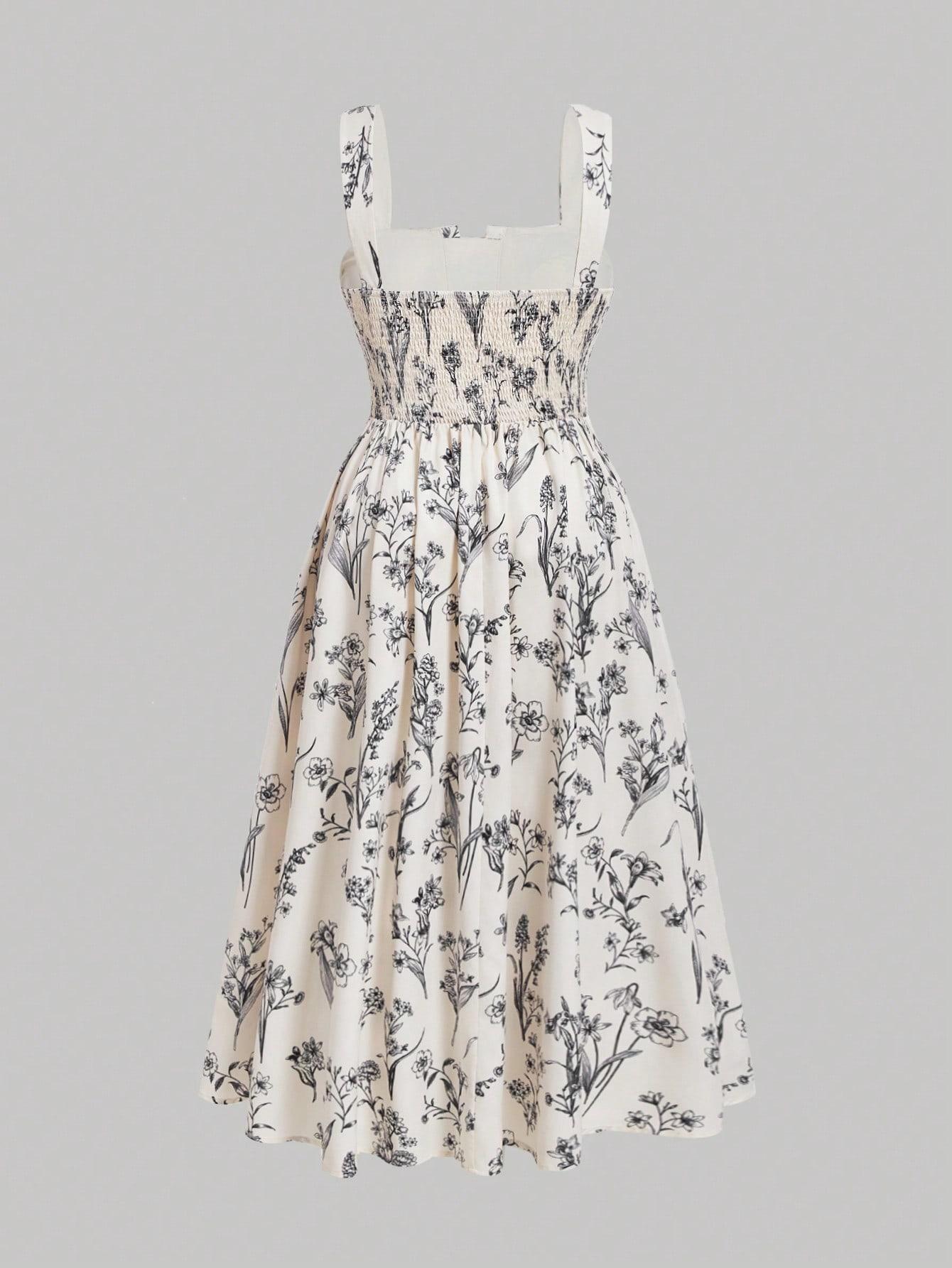 SHEIN SUKIENKA W KWIATY S06__XXL