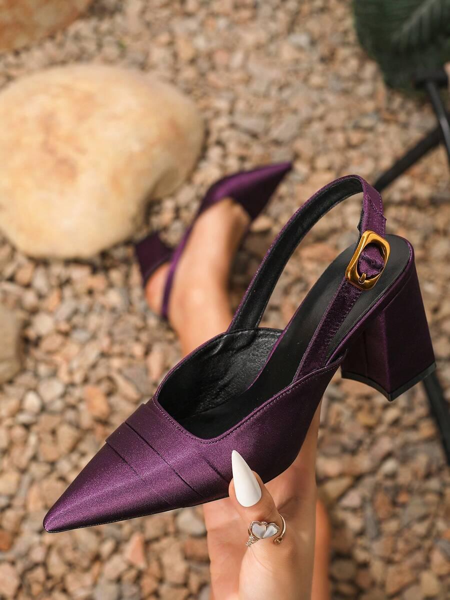 SHEIN FIOLETOWE CZÓŁENKA NA OBCASIE S06__39