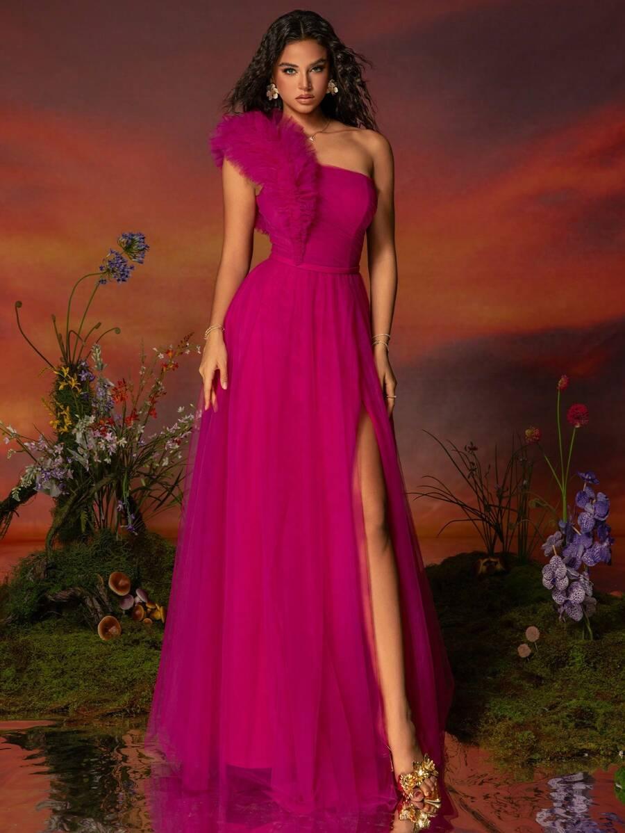 VIPGIRL RÓŻOWA MAXI SUKIENKA S06__M