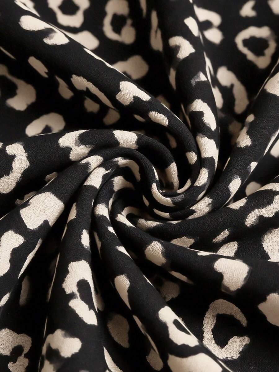 SHEIN CZARNY KOMBINEZON PRINT S06__L