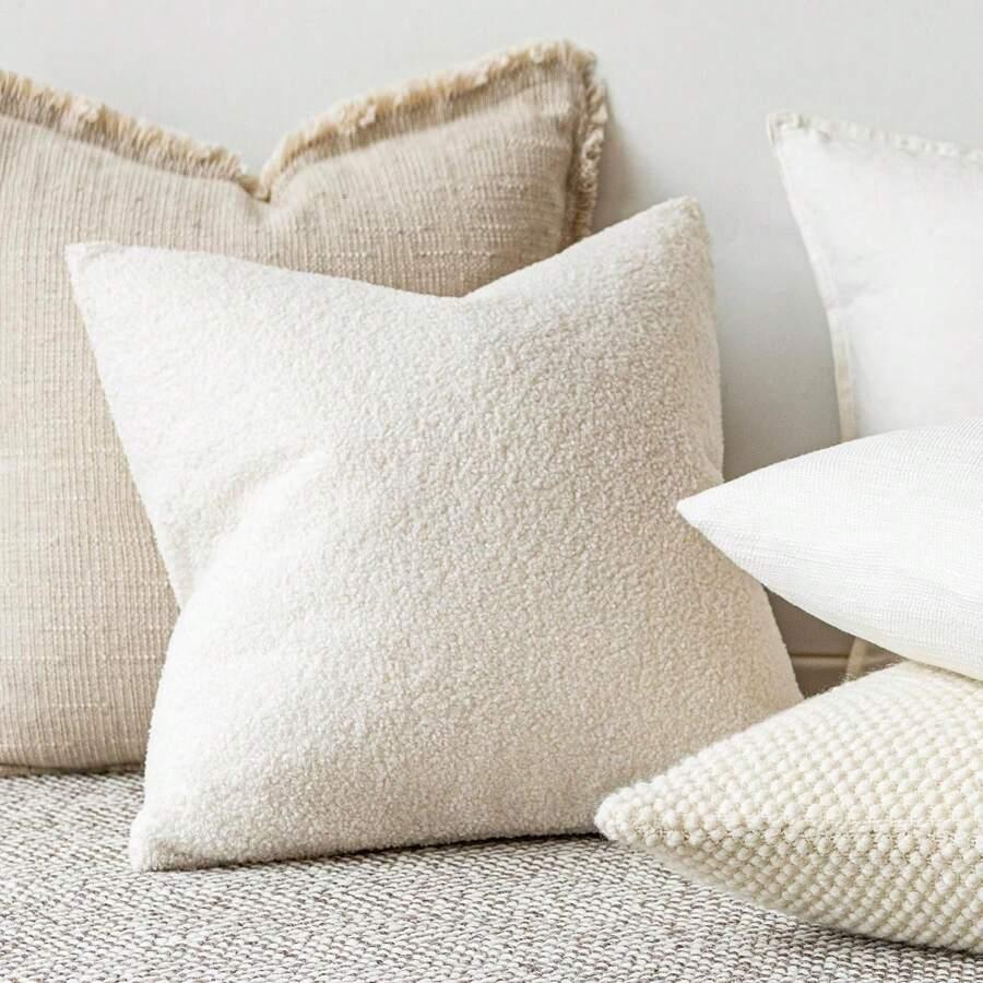 SHEIN KREMOWA POSZEWKA NA PODUSZKĘ S07__60X60