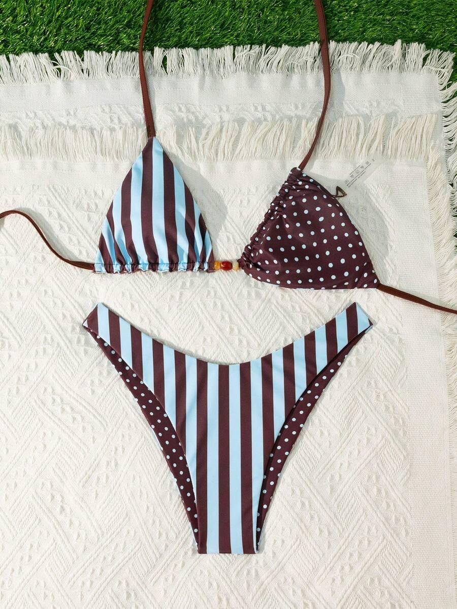 SHEIN DWUCZĘŚCIOWY STRÓJ KĄPIELOWY S09__L