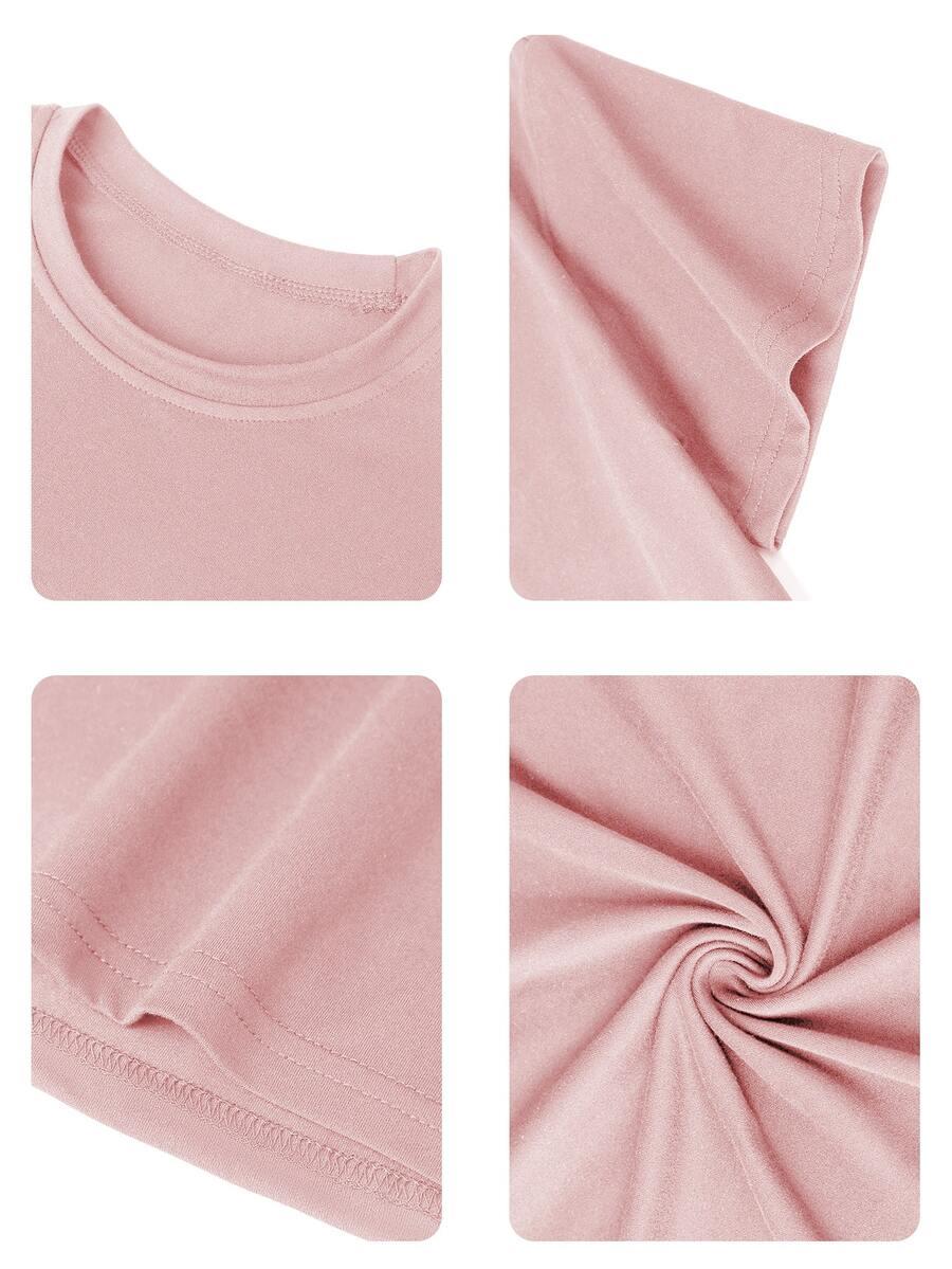 SHEIN RÓŻOWY T-SHIRT NADRUK PK01__158-162