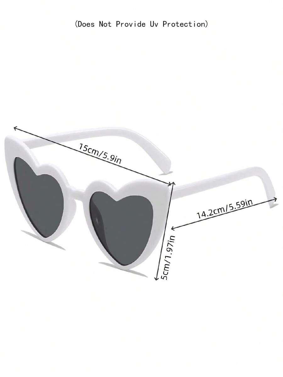 SHEIN OKULARY W KSZTAŁCIE SERCA 2-PACK S07