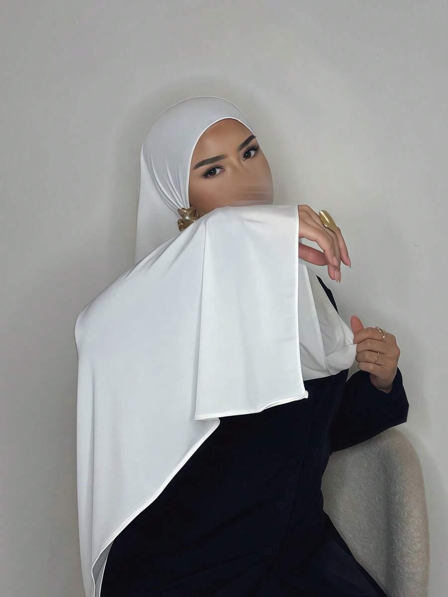 SHEIN BIAŁA CHUSTA NA GŁOWĘ S07__170X60CM