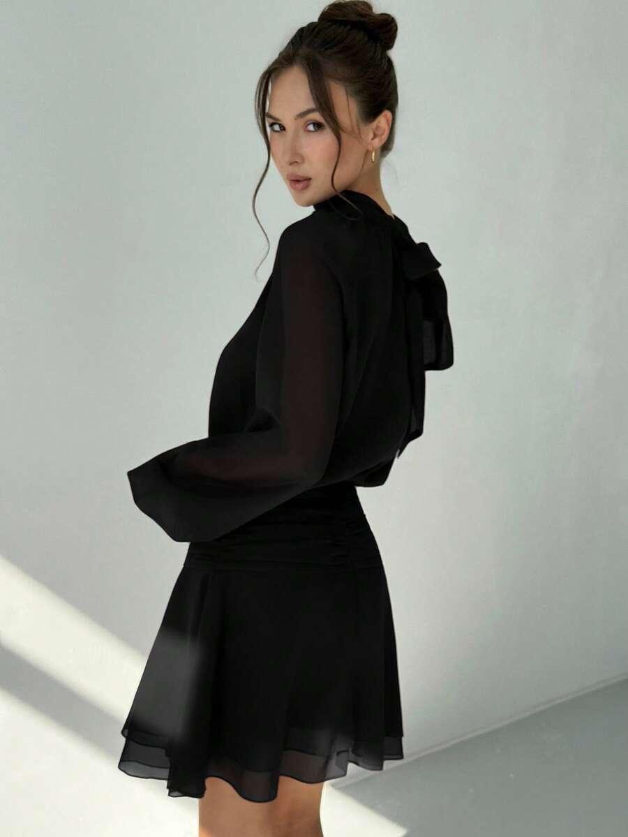 SHEIN CZARNA SUKIENKA MINI